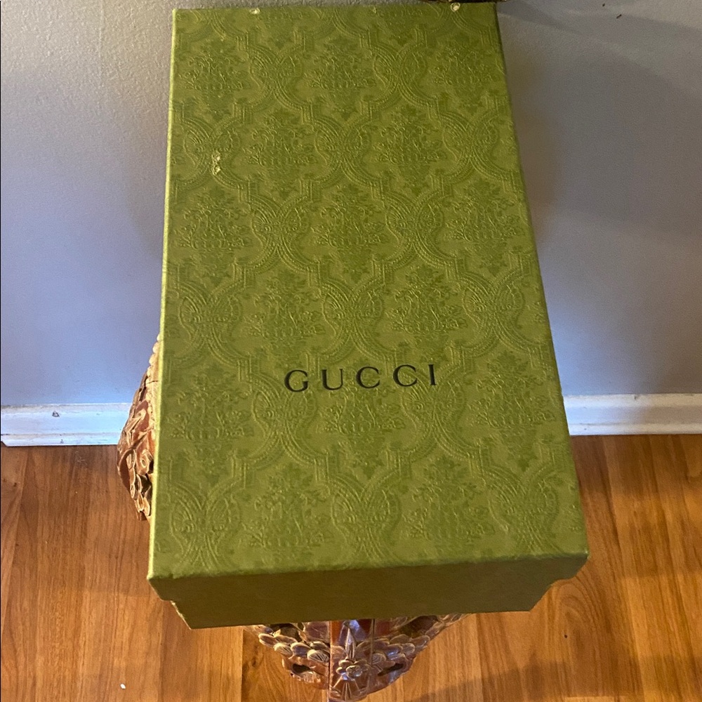💚🤍❤️Gucci Ace Interlocking GG Leather 3 Strap  Flat Sneakers Shoes White size:10 - Picture 15 of 16